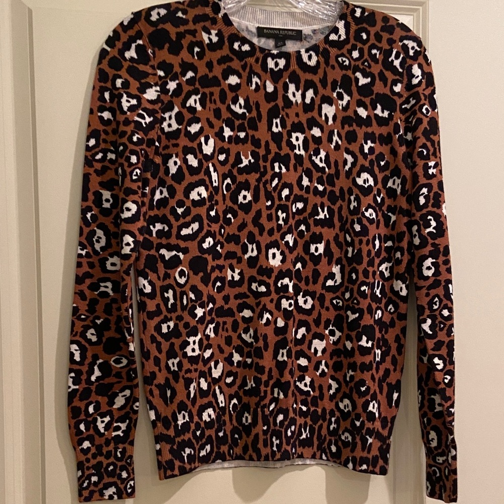 Banana Republic Leopard Print Sweater